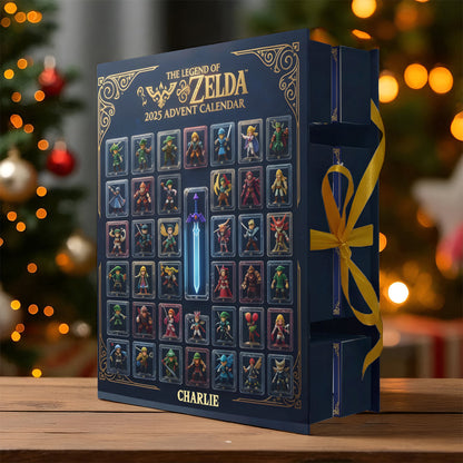 World Of Legends - Personalized The Hero's Legend Folded Advent Calendar With Ornaments