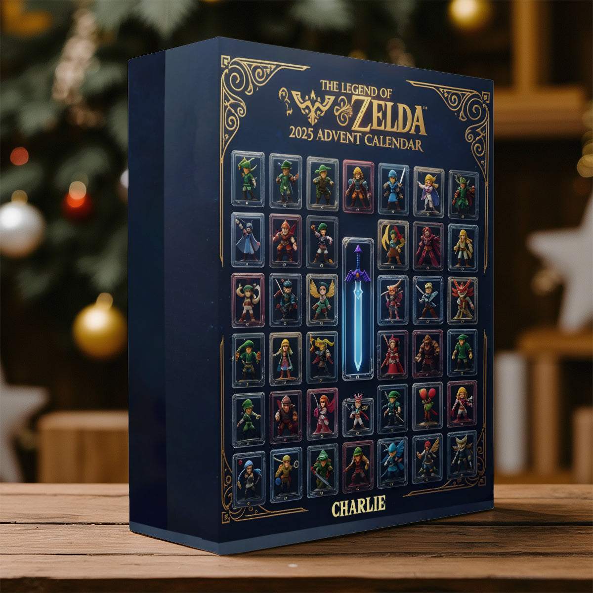 World Of Legends - Personalized The Hero's Legend Folded Advent Calendar With Ornaments