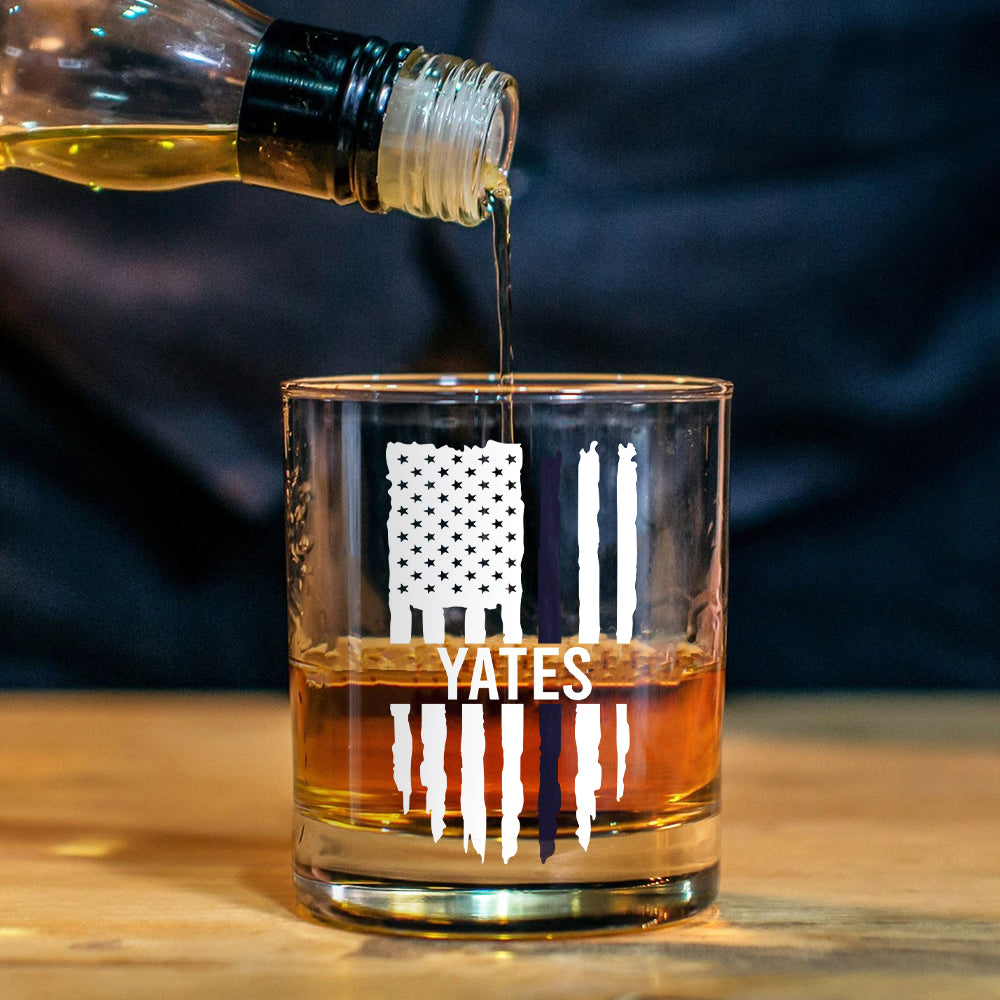 Love What I Do - Personalized Police Officer Whiskey Decanter Set
