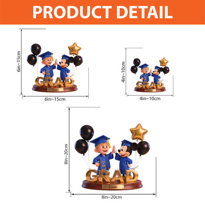 Graduation Cartoon - Personalized Graduation Custom Shaped Acrylic Plaque
