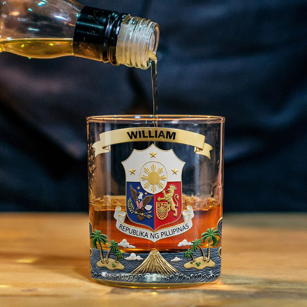 Proud Philippines - Personalized Expats Whiskey Glass