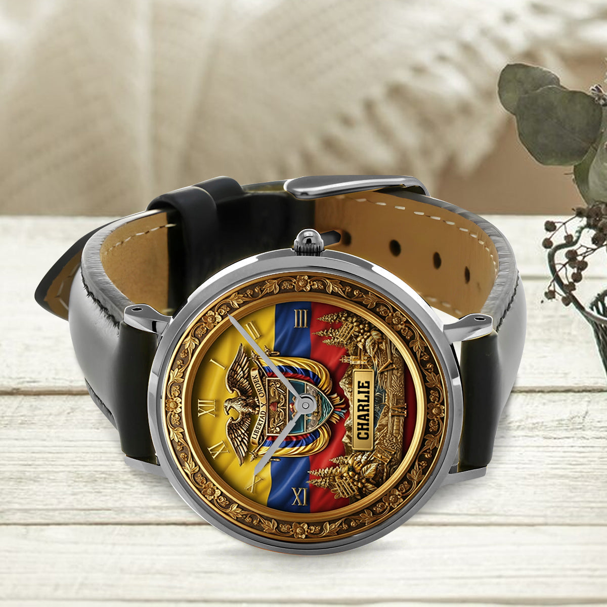 Proud Colombian - Personalized Expats Hand Watch