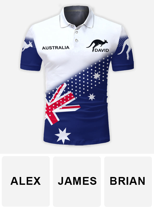 Happy Australia National Day - Personalized Expats Polo Shirt