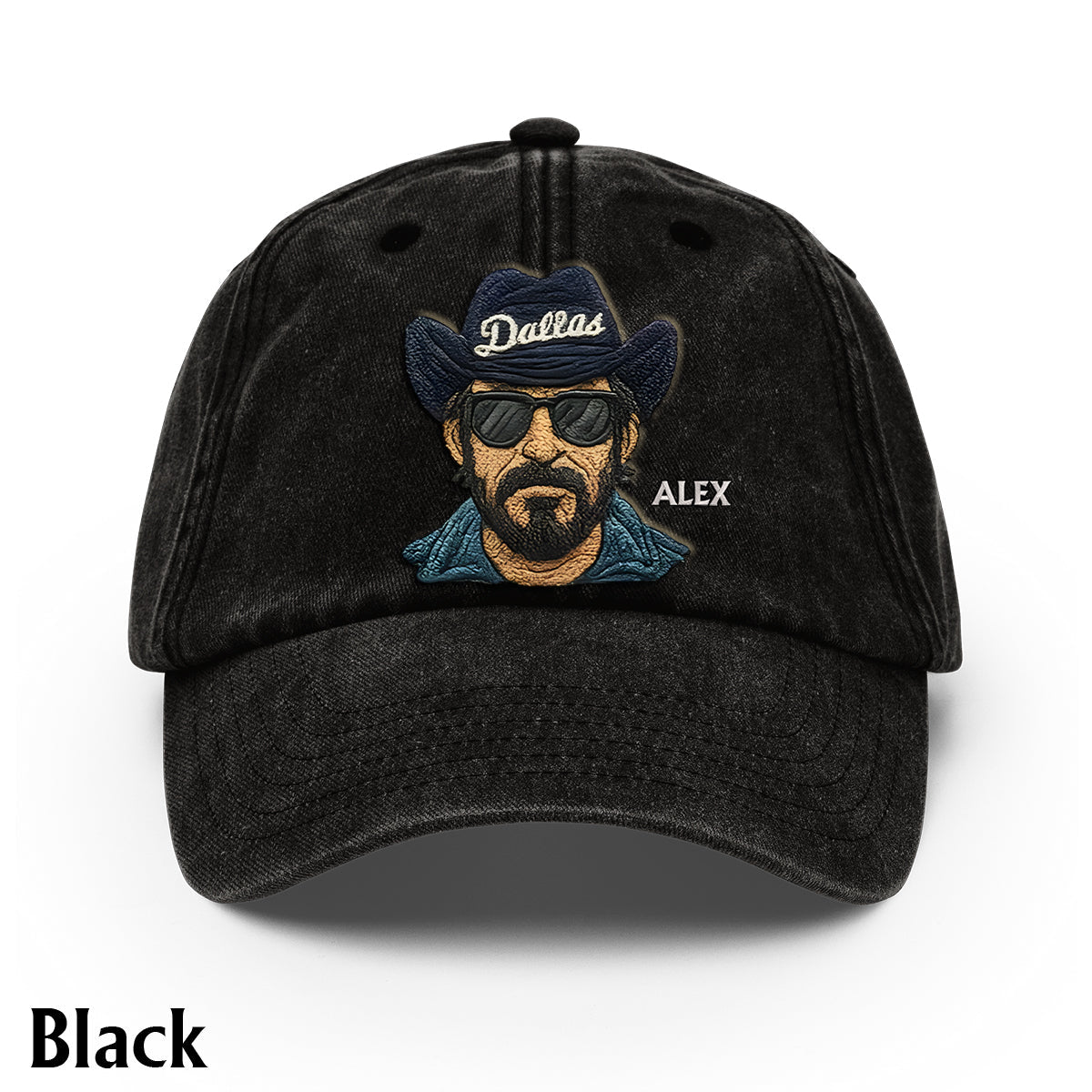 Vintage Mascot - Personalized Football Washed Denim Cap