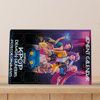 Kpop Demon Hunt - Personalized Kpop Advent Calendar With Ornaments