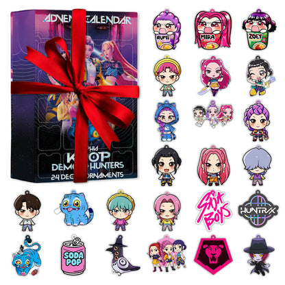 Kpop Demon Hunt - Personalized Kpop Advent Calendar With Ornaments