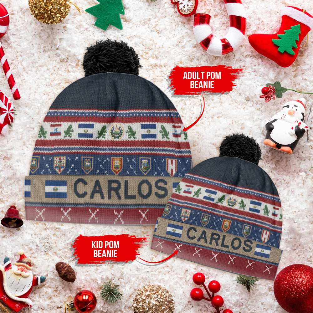 Proud El Salvador - Personalized Expats Beanie Hat