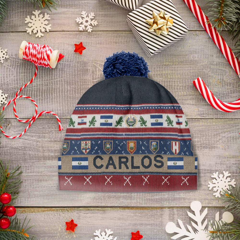 Proud El Salvador - Personalized Expats Beanie Hat