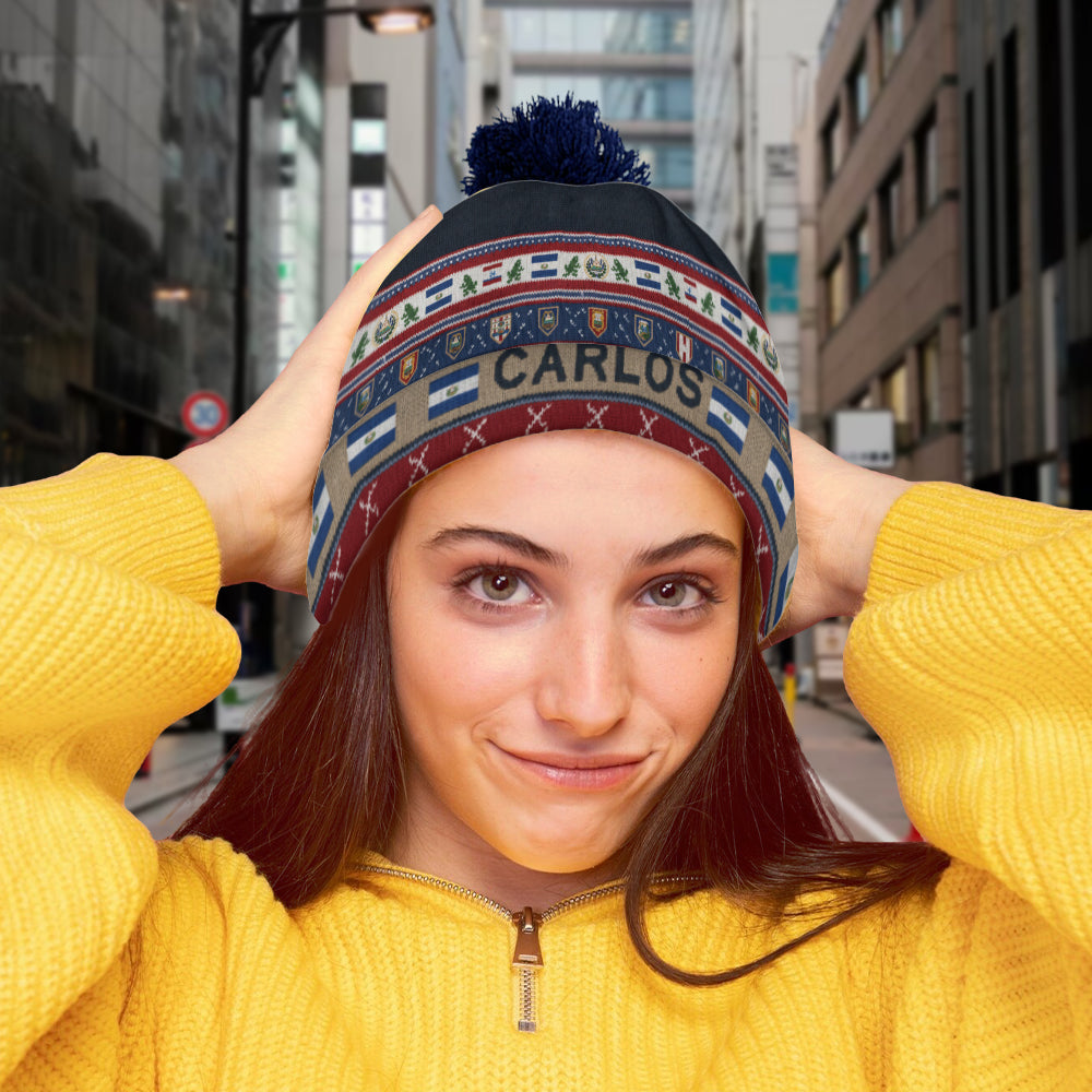 Proud El Salvador - Personalized Expats Beanie Hat