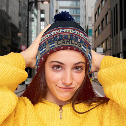 Proud El Salvador - Personalized Expats Beanie Hat