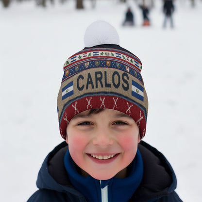 Proud El Salvador - Personalized Expats Beanie Hat