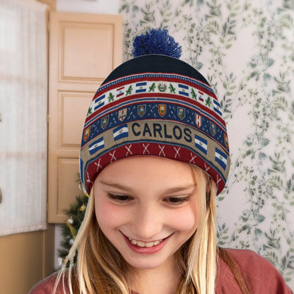 Proud El Salvador - Personalized Expats Beanie Hat