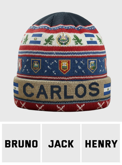 Proud El Salvador - Personalized Expats Beanie Hat