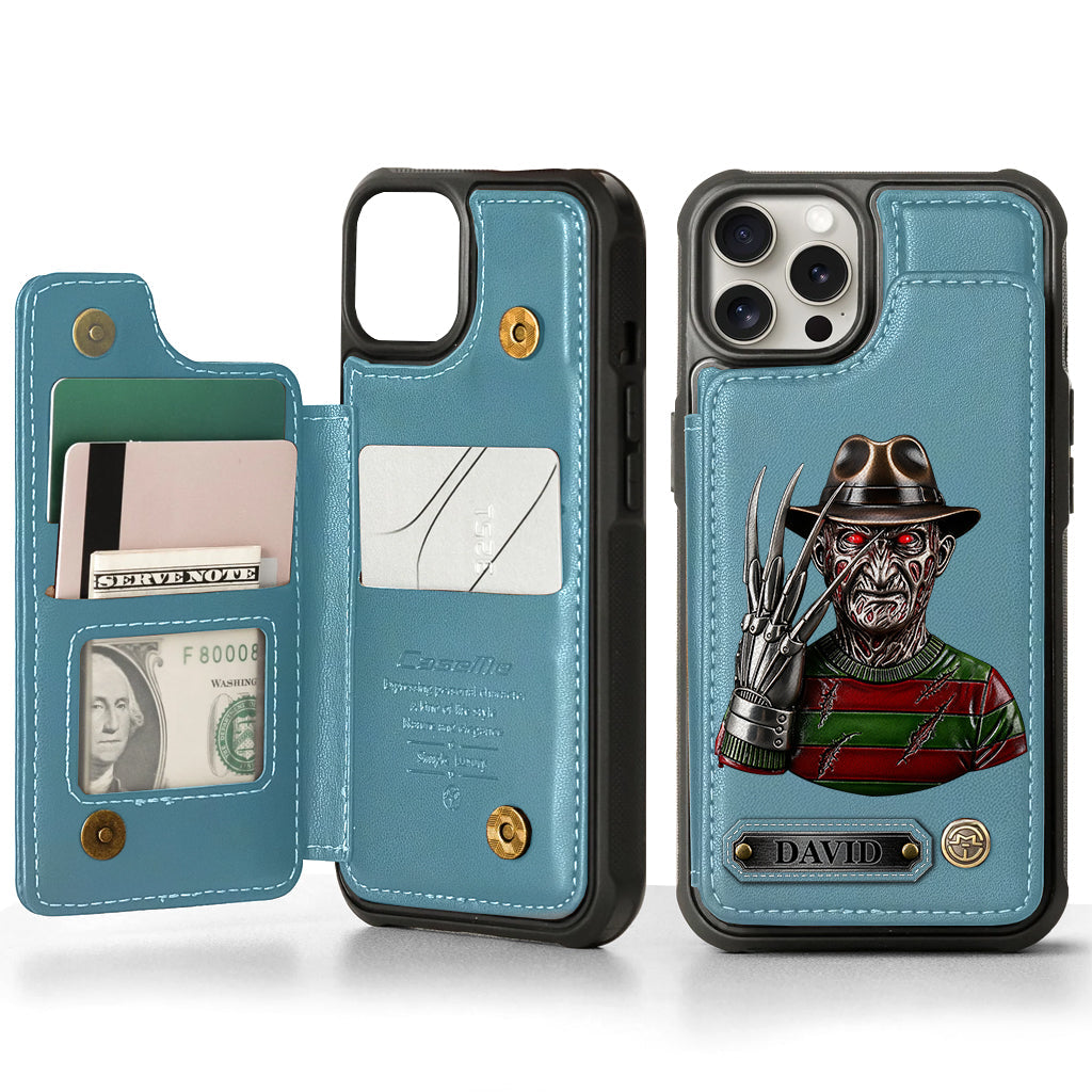Scary Halloween - Personalized Horror Character Wallet Phone Case