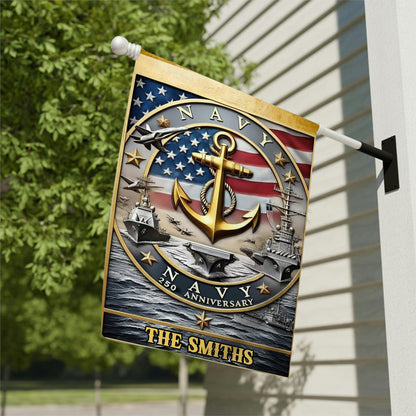 Proud U.S. Veteran - Personalized Veteran Garden Flag