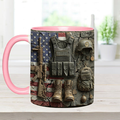Military Gear - Personalized Veteran Accent Mug