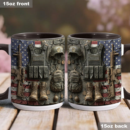 Military Gear - Personalized Veteran Accent Mug