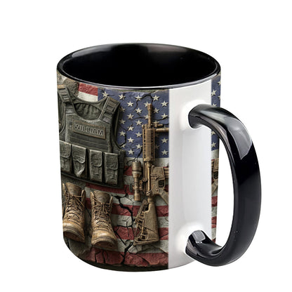 Military Gear - Personalized Veteran Accent Mug