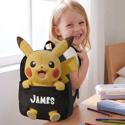 Always Have My Back - Personalized Monster Trainer Changeable Leather Patch Backpack