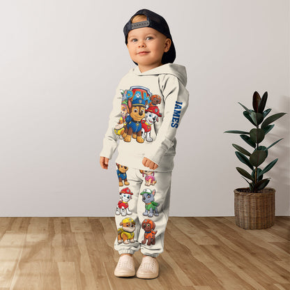Puppy Rescue Crew - Personalized Paw Patrol Kid Hoodie & Kid Jogger Sweatpants