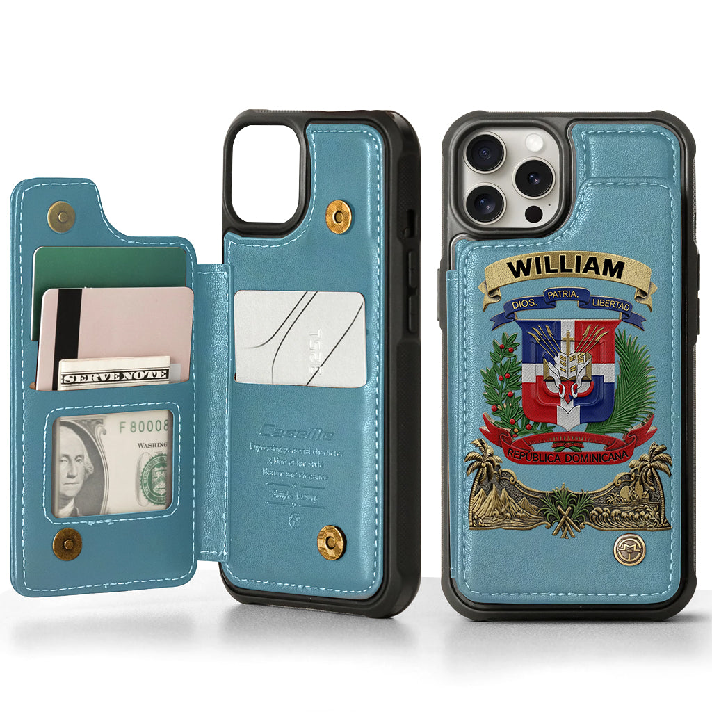 Proud Dominican - Personalized Expats Wallet Phone Case