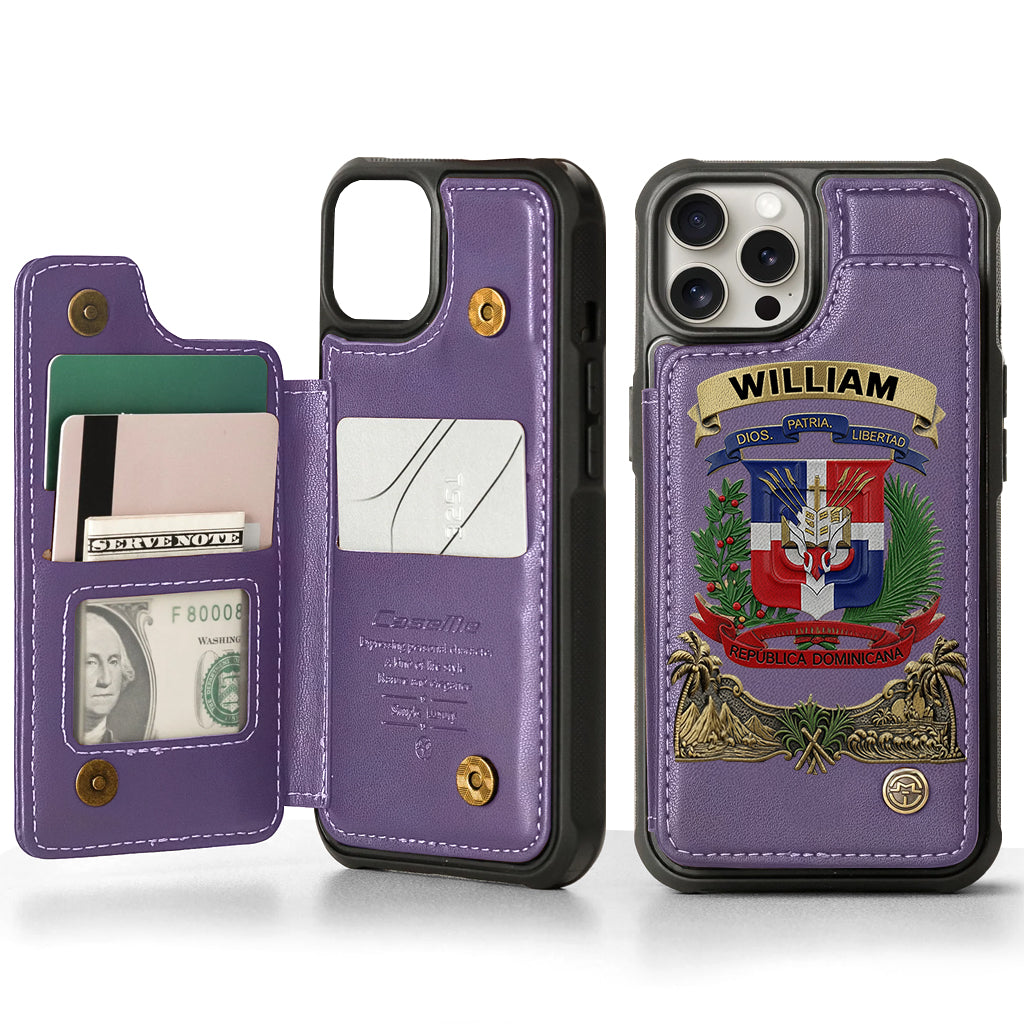 Proud Dominican - Personalized Expats Wallet Phone Case