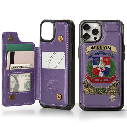 Proud Dominican - Personalized Expats Wallet Phone Case