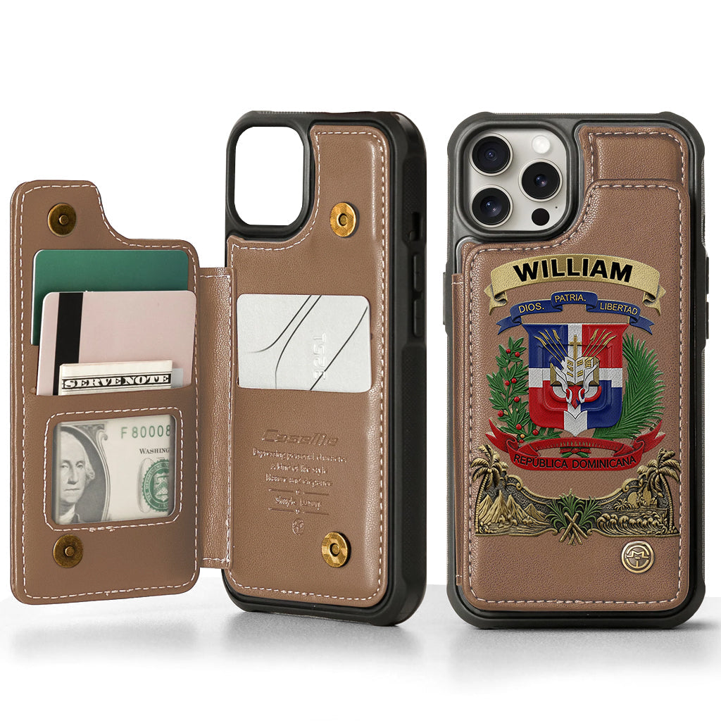 Proud Dominican - Personalized Expats Wallet Phone Case