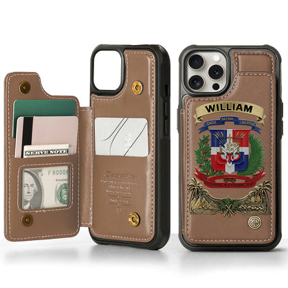 Proud Dominican - Personalized Expats Wallet Phone Case