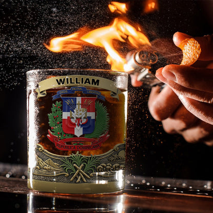 Proud Dominican - Personalized Expats Whiskey Glass