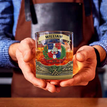 Proud Dominican - Personalized Expats Whiskey Glass