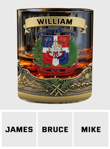 Proud Dominican - Personalized Expats Whiskey Glass