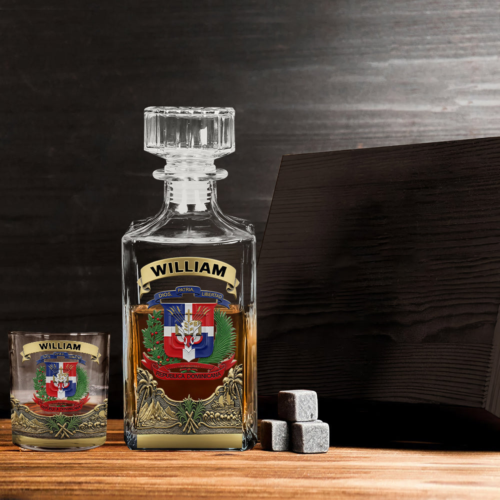 Proud Dominican - Personalized Expats Whiskey Glass