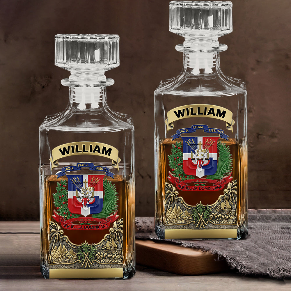 Proud Dominican - Personalized Expats Whiskey Glass