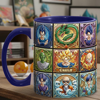 Saiyan Energy Mug - Personalized Seven Balls Accent Mug