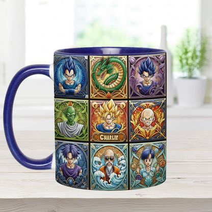 Saiyan Energy Mug - Personalized Seven Balls Accent Mug