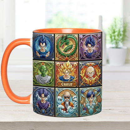 Saiyan Energy Mug - Personalized Seven Balls Accent Mug