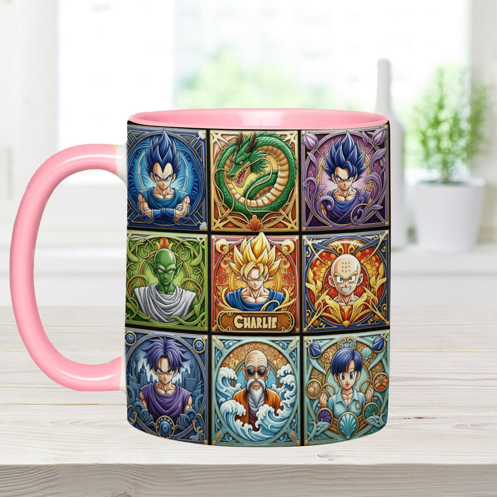Saiyan Energy Mug - Personalized Seven Balls Accent Mug