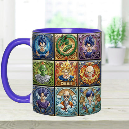 Saiyan Energy Mug - Personalized Seven Balls Accent Mug