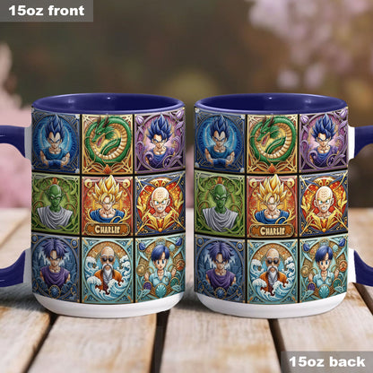 Saiyan Energy Mug - Personalized Seven Balls Accent Mug