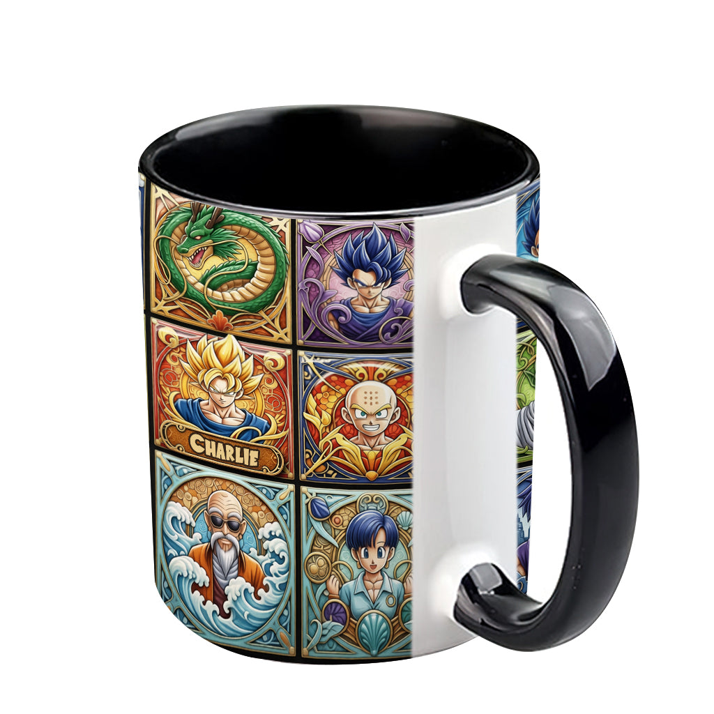 Saiyan Energy Mug - Personalized Seven Balls Accent Mug