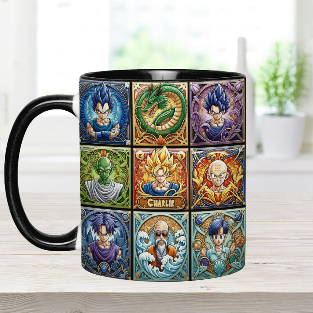 Saiyan Energy Mug - Personalized Seven Balls Accent Mug