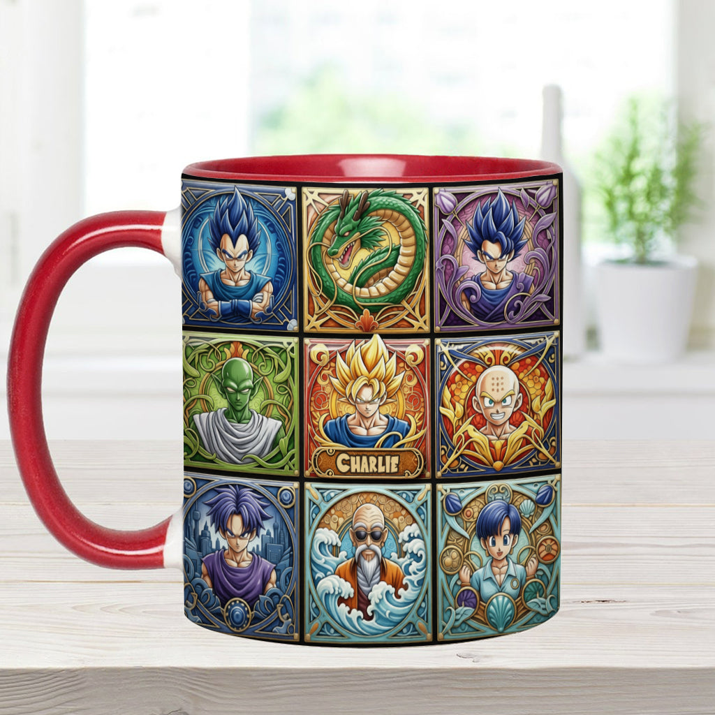 Saiyan Energy Mug - Personalized Seven Balls Accent Mug