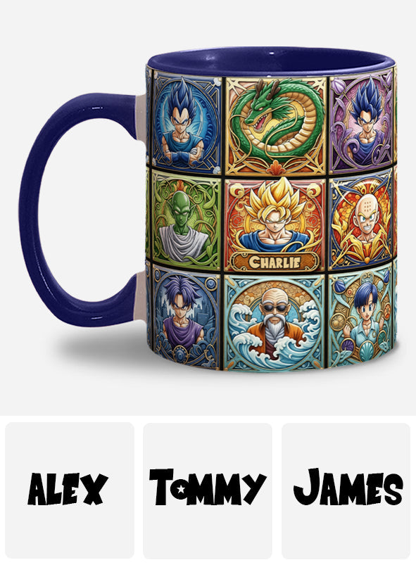 Saiyan Energy Mug - Personalized Seven Balls Accent Mug