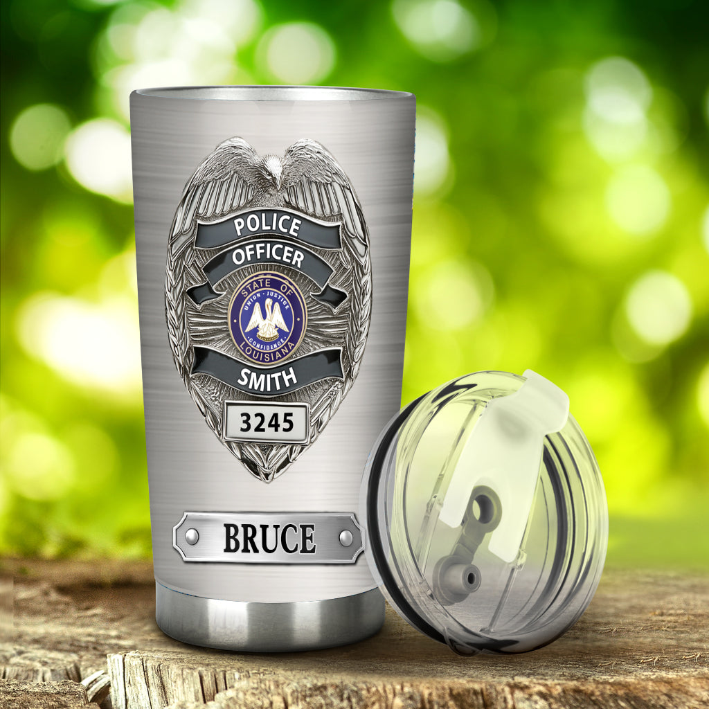Serve And Protect - Personalized Police Officer Tumbler