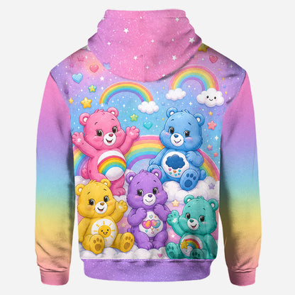 Cute Bears - Personalized Carebear Hoodie and Leggings