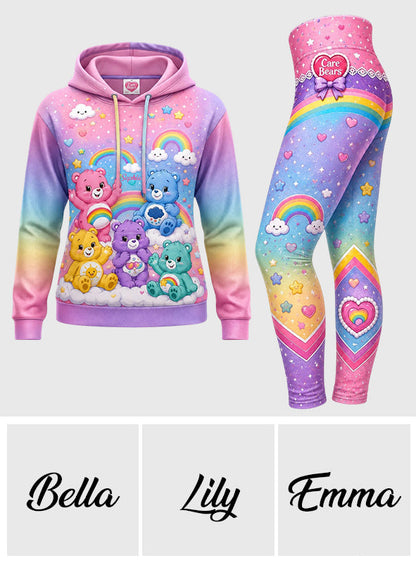 Cute Bears - Personalized Carebear Hoodie and Leggings