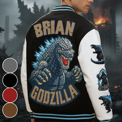 Atomic Monster - Personalized Giant Monster Varsity Jacket