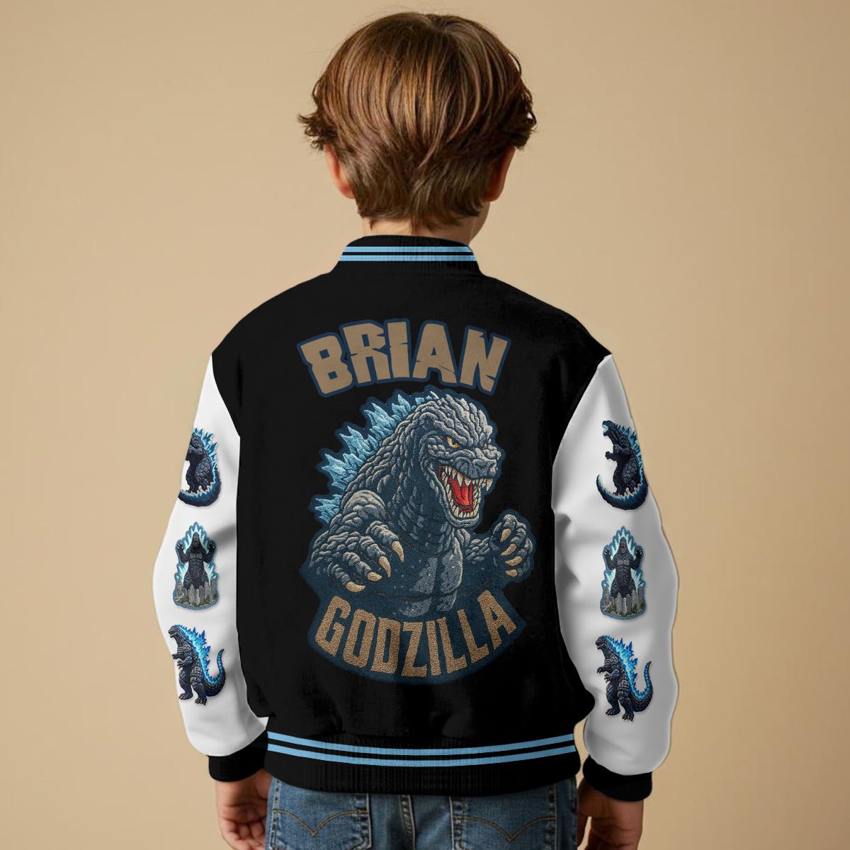 Atomic Monster - Personalized Giant Monster Varsity Jacket