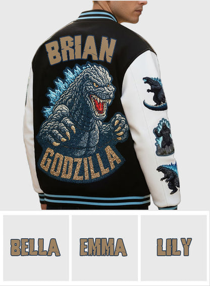 Atomic Monster - Personalized Giant Monster Varsity Jacket